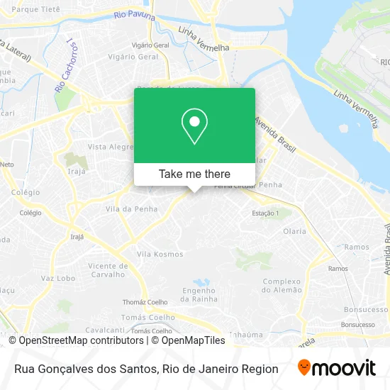 Rua Gonçalves dos Santos map