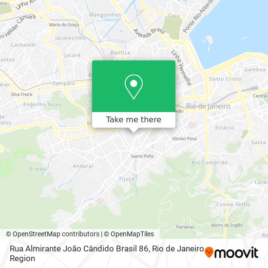 Mapa Rua Almirante João Cândido Brasil 86