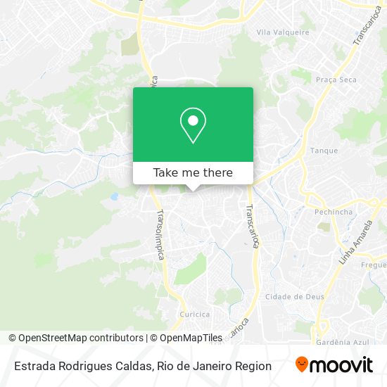 Mapa Estrada Rodrigues Caldas