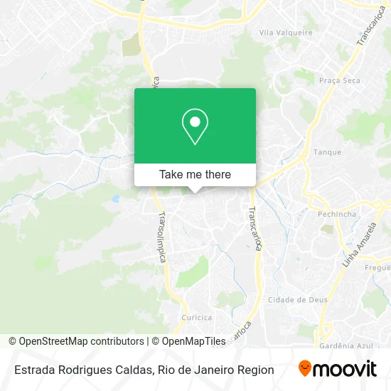 Estrada Rodrigues Caldas map