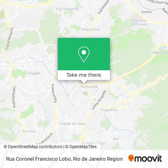 Rua Coronel Francisco Lobo map