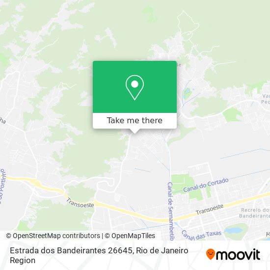 Estrada dos Bandeirantes 26645 map