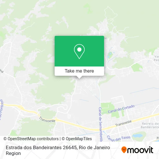 Estrada dos Bandeirantes 26645 map