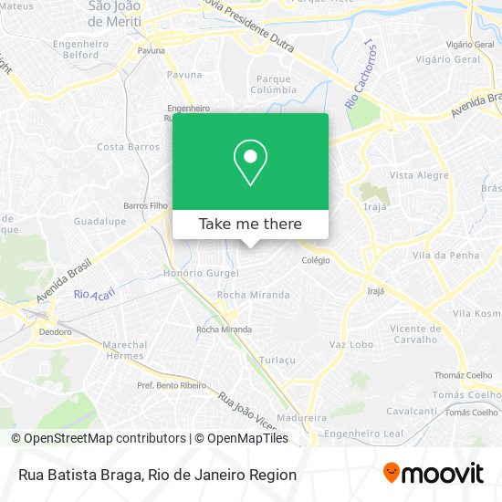 Mapa Rua Batista Braga