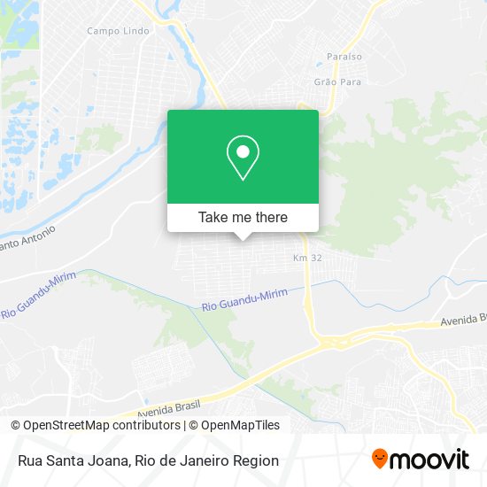 Mapa Rua Santa Joana