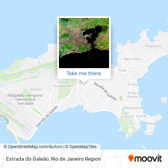 Estrada do Galeão map