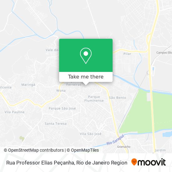 Rua Professor Elías Peçanha map