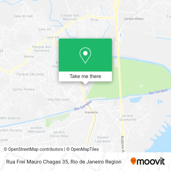 Rua Frei Mauro Chagas 35 map