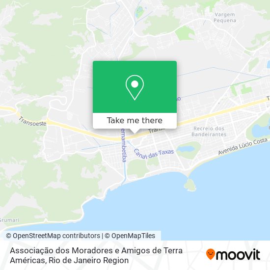 Mapa Associação dos Moradores e Amigos de Terra Américas