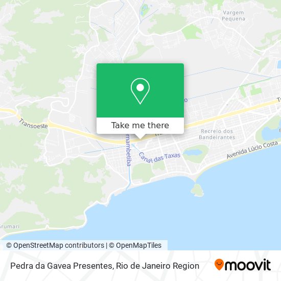 Mapa Pedra da Gavea Presentes