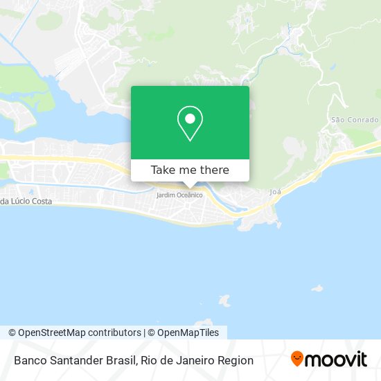 Mapa Banco Santander Brasil