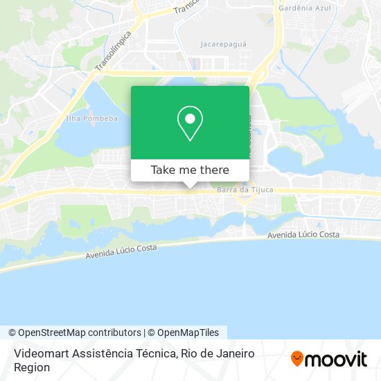 Mapa Videomart Assistência Técnica