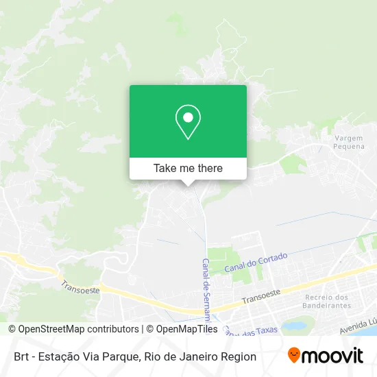 Brt - Estação Via Parque map