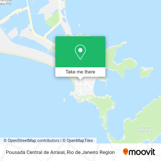 Pousada Central de Arraial map