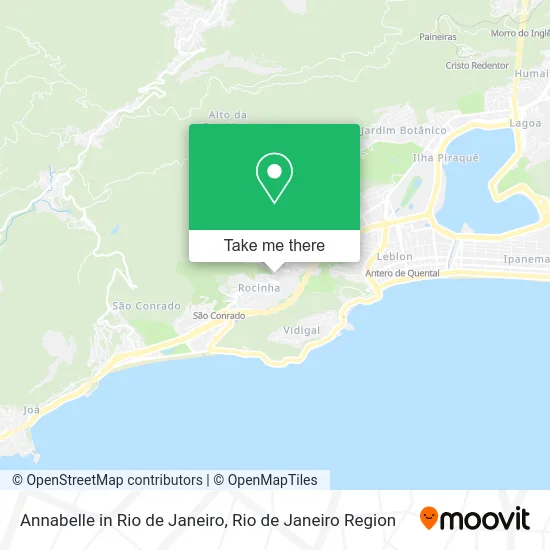 Annabelle in Rio de Janeiro map