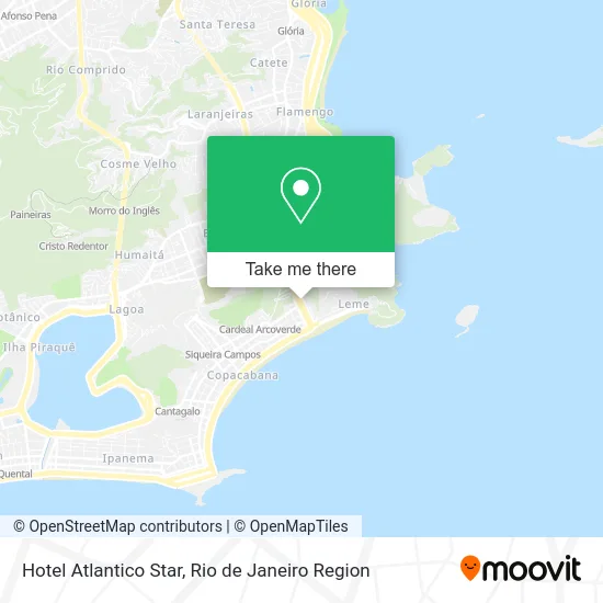 Hotel Atlantico Star map