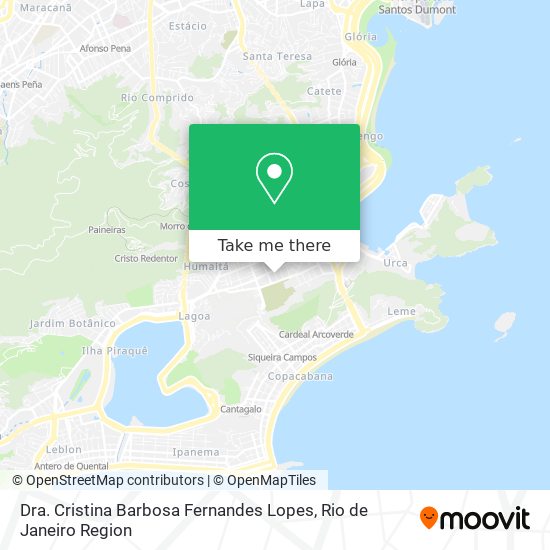 Dra. Cristina Barbosa Fernandes Lopes map