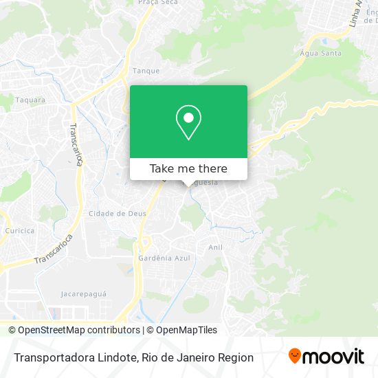 Transportadora Lindote map