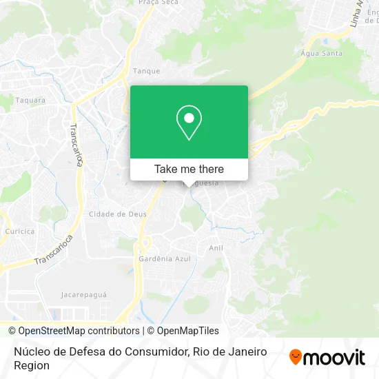 Núcleo de Defesa do Consumidor map