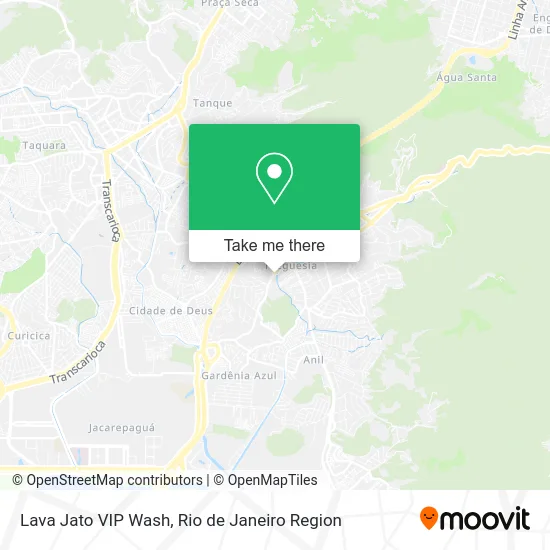 Lava Jato VIP Wash map