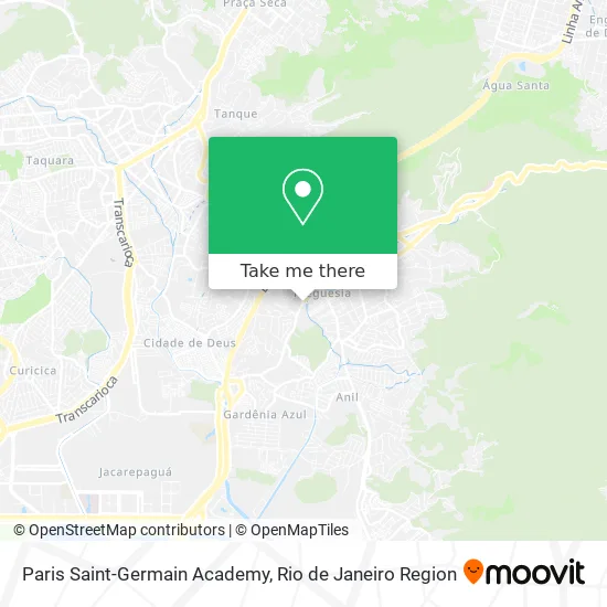 Paris Saint-Germain Academy map