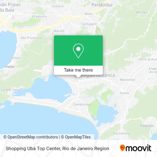 Shopping Ubá Top Center map