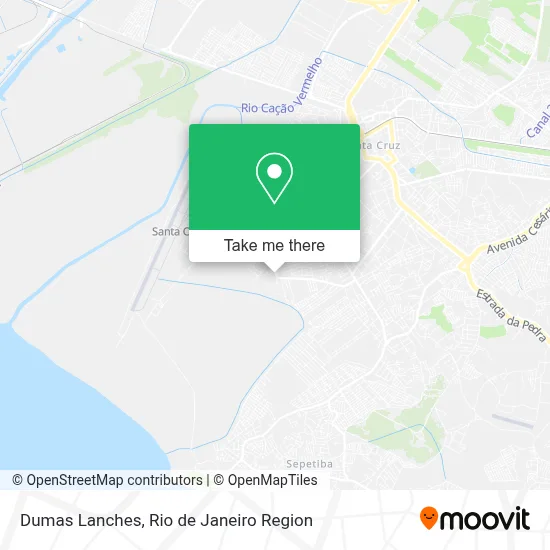 Dumas Lanches map