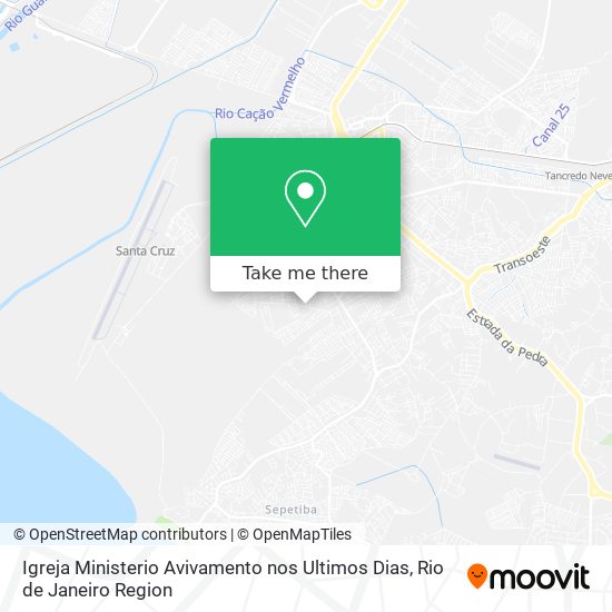 Igreja Ministerio Avivamento nos Ultimos Dias map