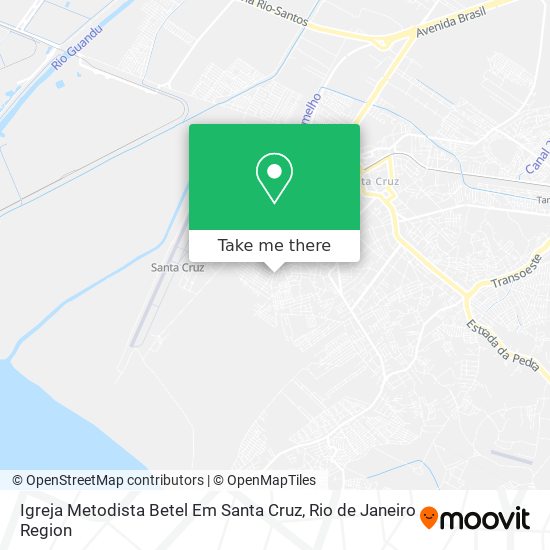 Mapa Igreja Metodista Betel Em Santa Cruz