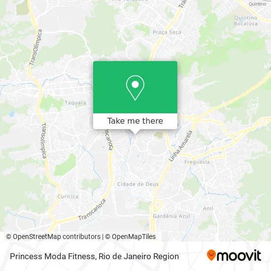 Princess Moda Fitness map