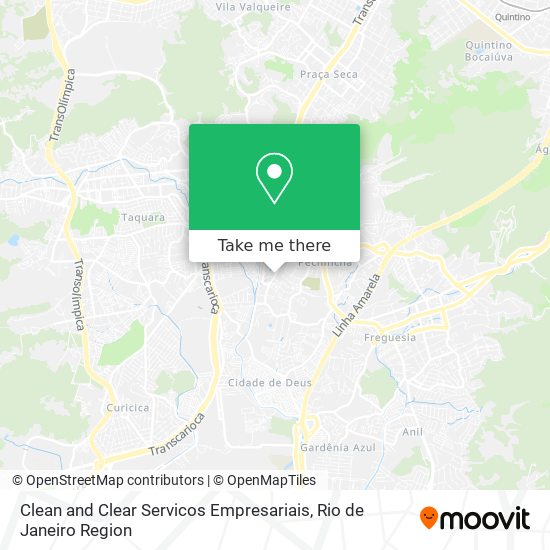 Clean and Clear Servicos Empresariais map