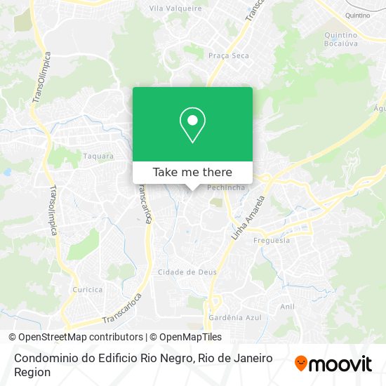 Mapa Condominio do Edificio Rio Negro