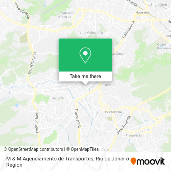 M & M Agenciamento de Transportes map