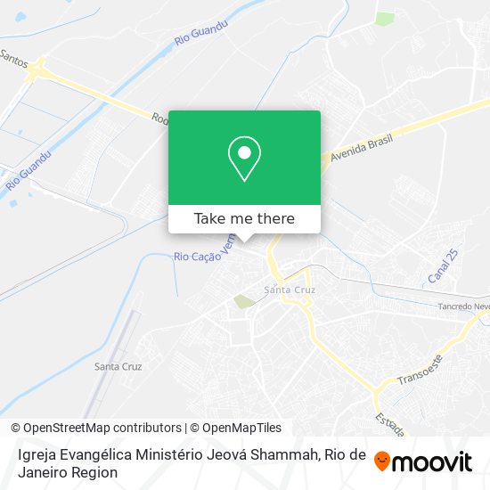 Igreja Evangélica Ministério Jeová Shammah map