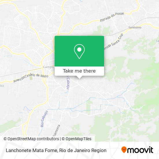 Lanchonete Mata Fome map