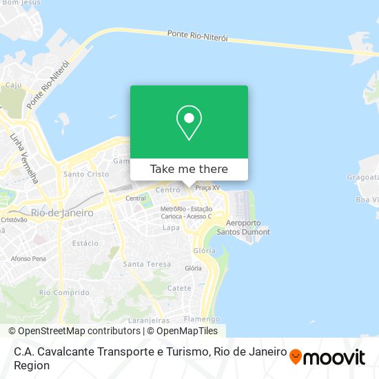 Mapa C.A. Cavalcante Transporte e Turismo