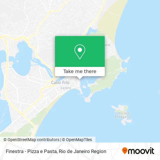 Finestra - Pizza e Pasta map