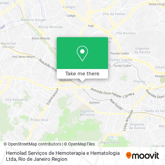 Hemolad Serviços de Hemoterapia e Hematologia Ltda map