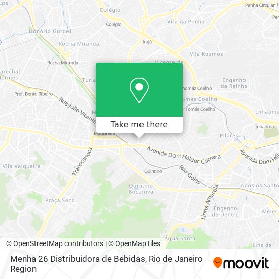 Menha 26 Distribuidora de Bebidas map