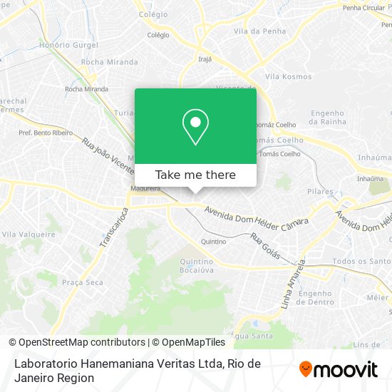 Mapa Laboratorio Hanemaniana Veritas Ltda