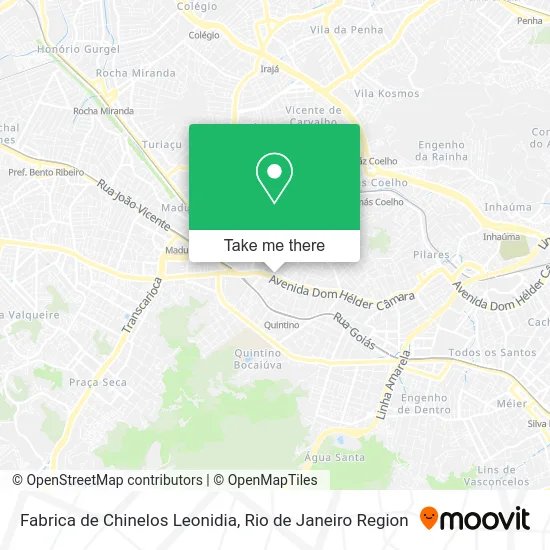 Fabrica de Chinelos Leonidia map