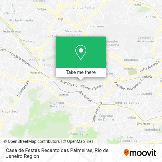 Casa de Festas Recanto das Palmeiras map