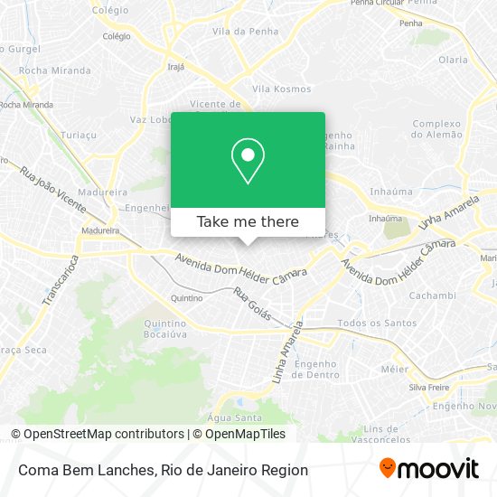 Coma Bem Lanches map