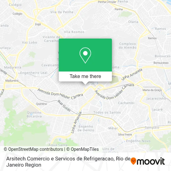 Arsitech Comercio e Servicos de Refrigeracao map