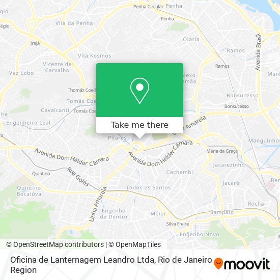 Mapa Oficina de Lanternagem Leandro Ltda