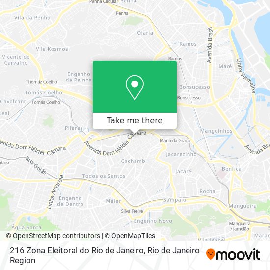 216 Zona Eleitoral do Rio de Janeiro map