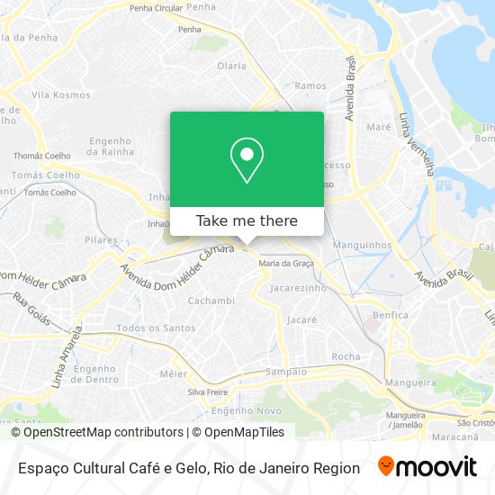 Mapa Espaço Cultural Café e Gelo