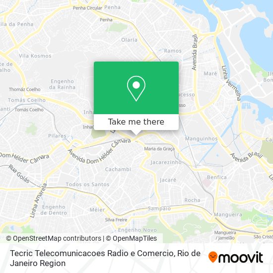 Mapa Tecric Telecomunicacoes Radio e Comercio