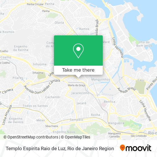 Templo Espirita Raio de Luz map