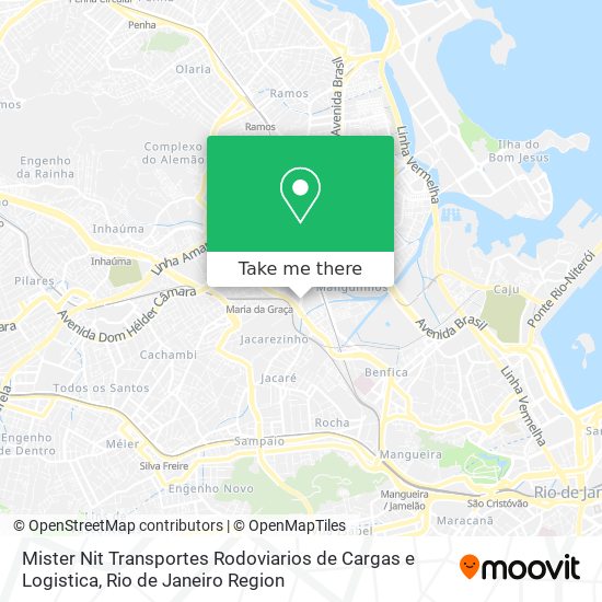 Mapa Mister Nit Transportes Rodoviarios de Cargas e Logistica